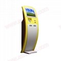 High quality 21.5 inch touch screen cash payment kiosk with bill acceptor
