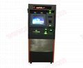 High security currency exchange machine with cash deposit and dispenser