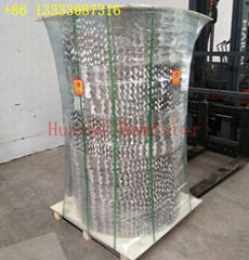 Column Internals Metal structured packing of corrugated perforated plate