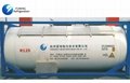 SGS CF3CHF2 R125 AC Refrigerant Gas Bulk ISO Tank For Industrial Refrigeration 1