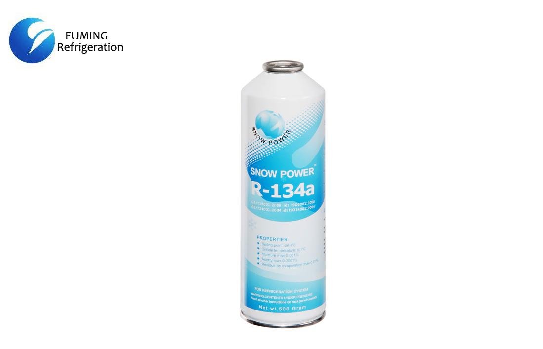 R134A SGS CE Auto AC Refrigerants 811-97-2 500g With Purity 99.9％