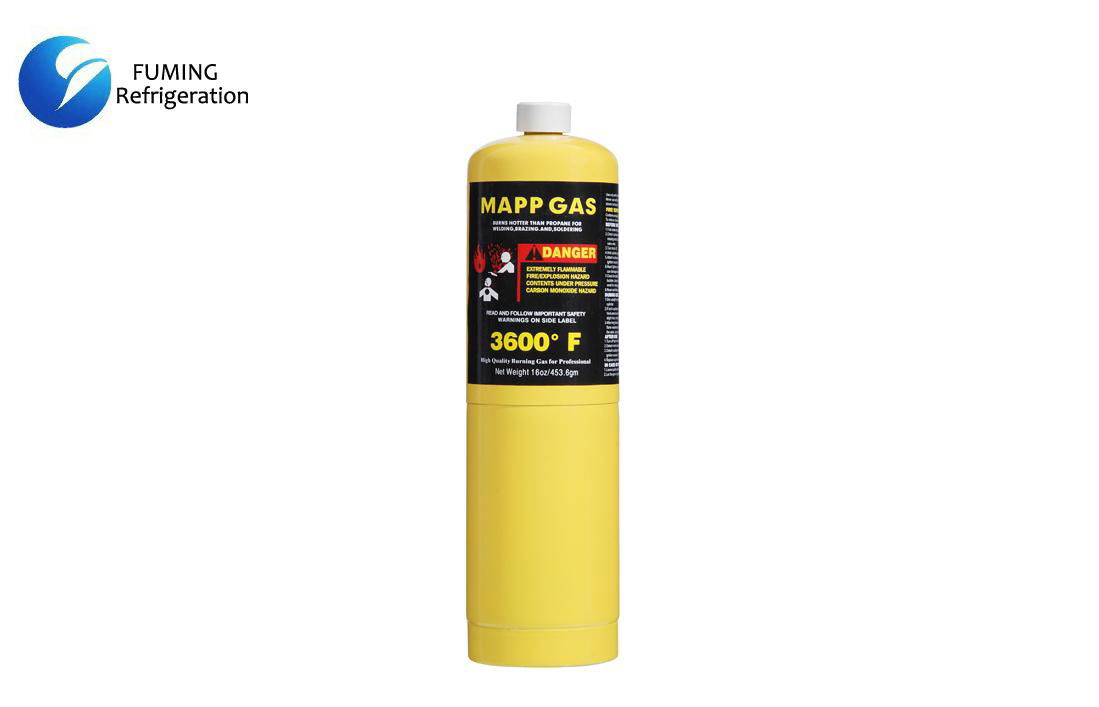 16OZ 453.6g Cylinder Brazing MAPP Gas Hydrocarbons Mixture OEM With Liquid / Gas