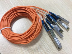 Cisco QSFP-4X10G-AOC7M 40GBase QSFP to 4 SFP+ Active Optical Breakout 7M Cable