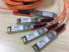 QSFP-4X10G-AOC10M 40GBase QSFP to 4 SFP+ Active Optical Breakout 10M Cable