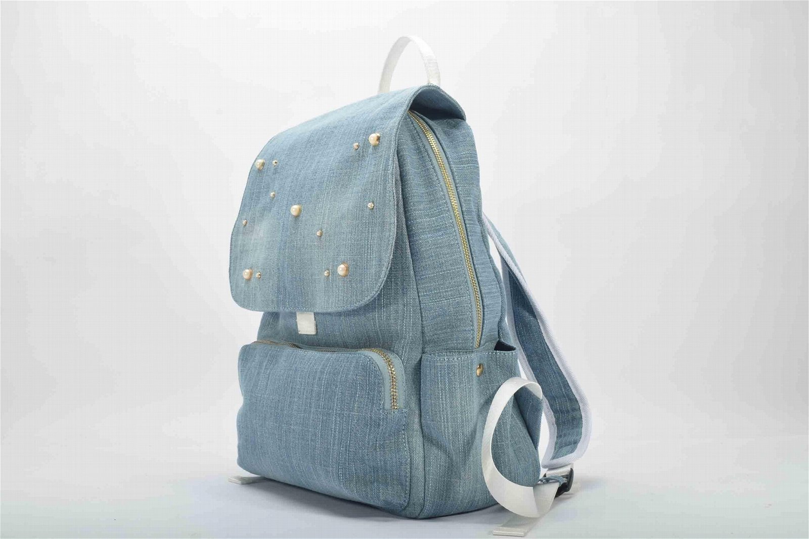 Pearl Denim Backpack 2