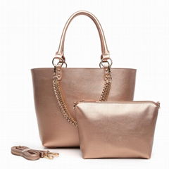 Fashion PU Bag in Bag Tote