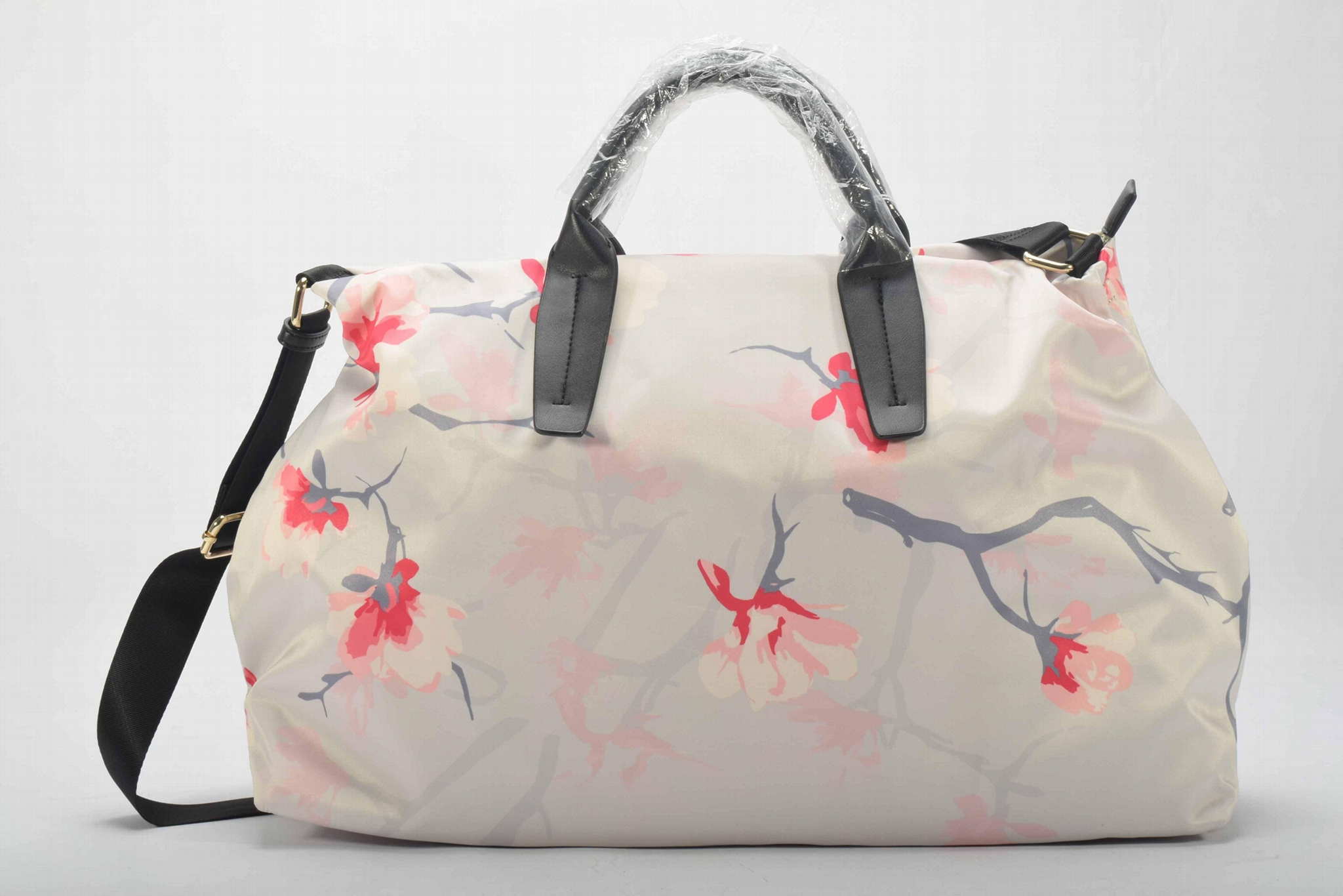 Floral Nylon Weekender