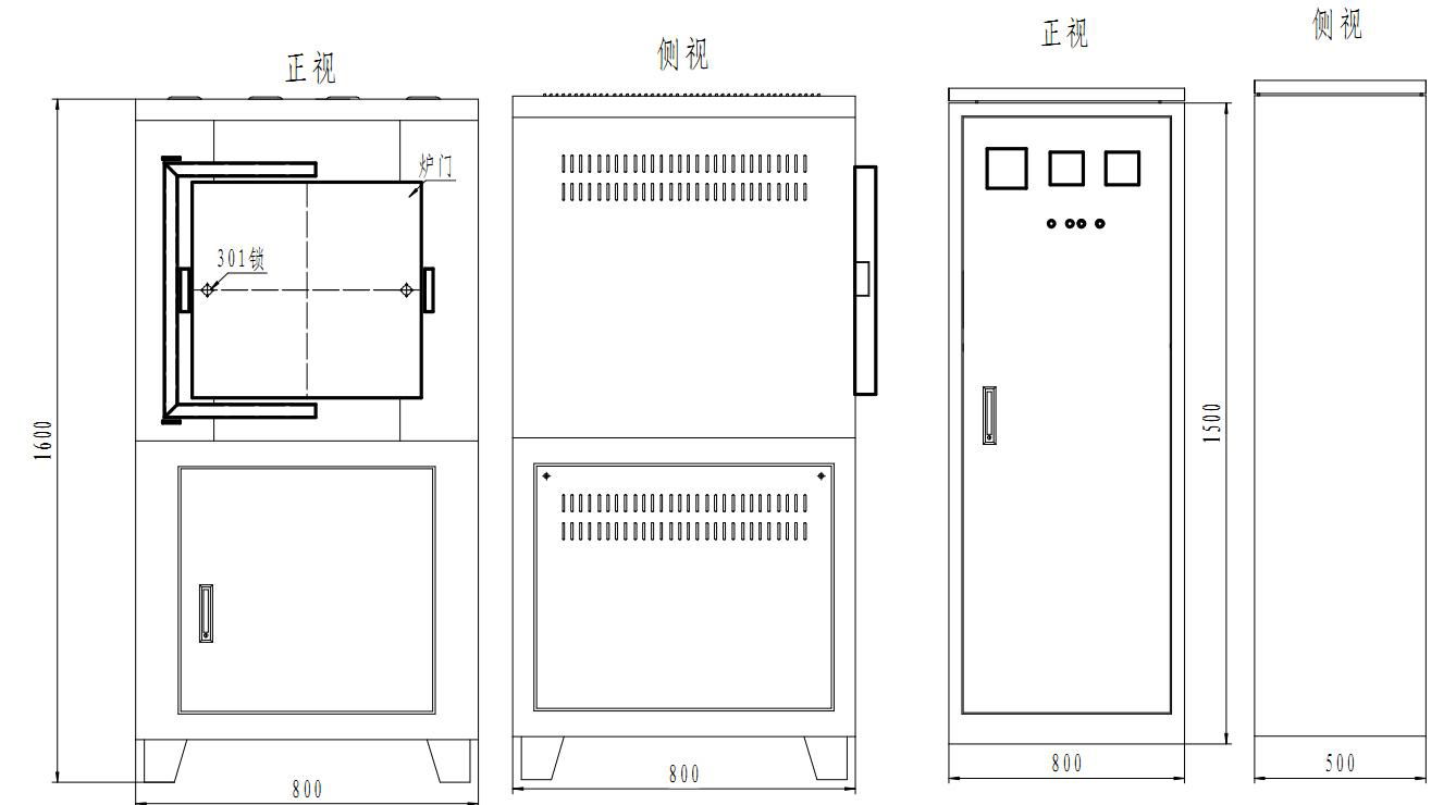 1200-1800 Centigrade High Temperature Chamber Furnace 2