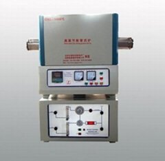 1000-1400 Centigrade Tube Furnace With Gas Control Cabinet