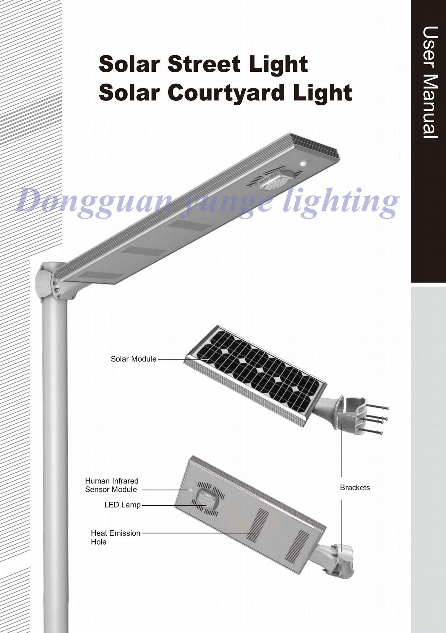 15W Solar Panel,8W LED ALL-IN-ONE LED solar lamp PIR (Working Time 21 hours) 5