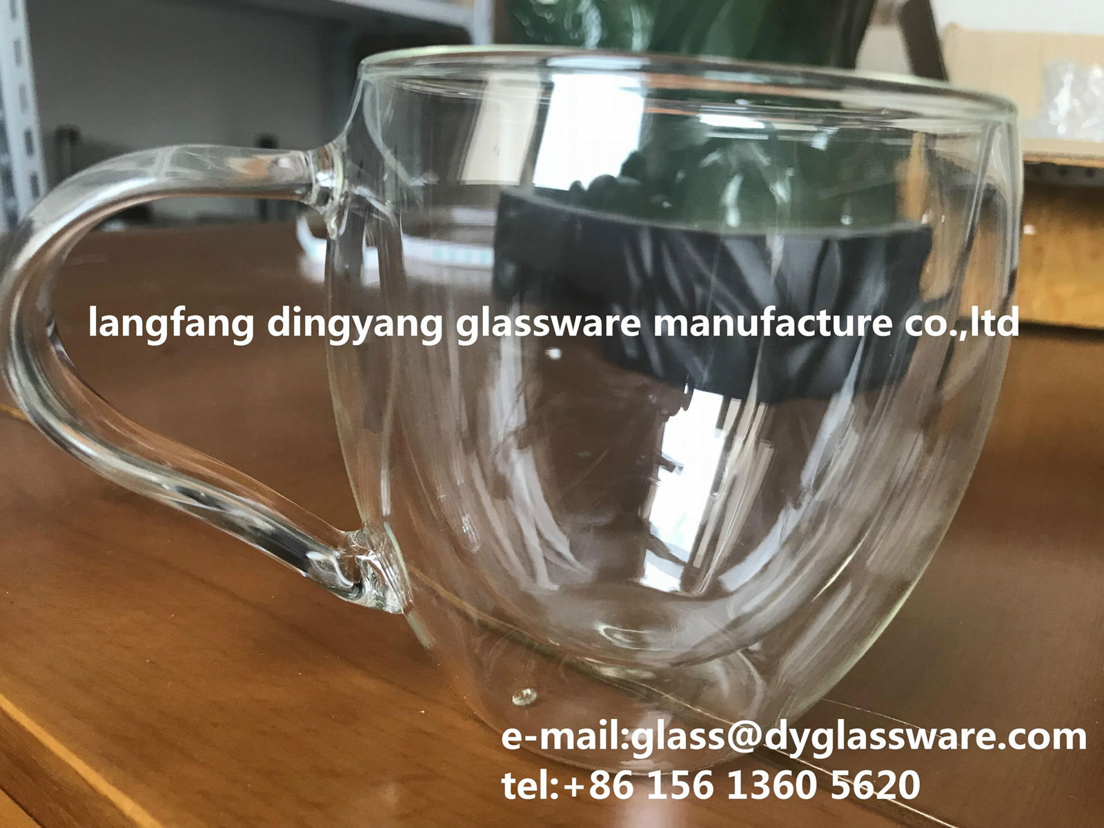 300 ML DOUBLE WALL GLASS CUP