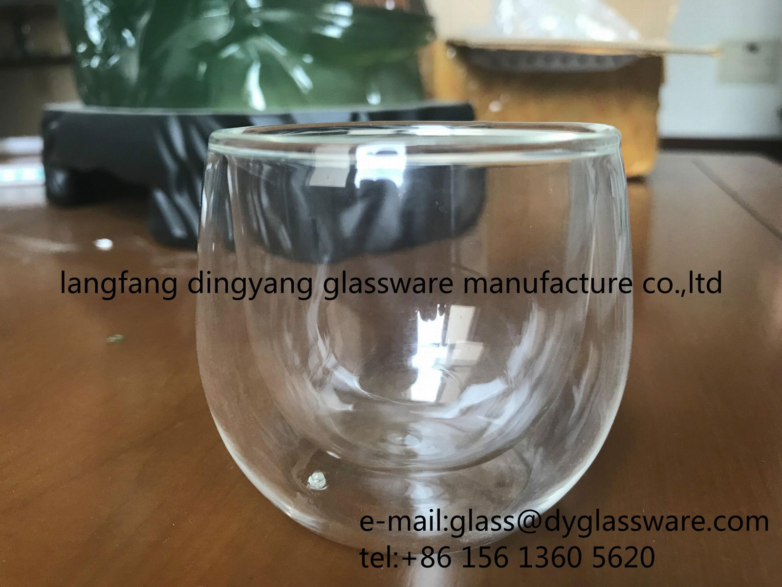 90ml double wall glass cup 2