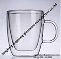 New product double wall glass cup