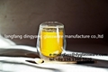 drinking glass cup double wall glass thermos cup the cup