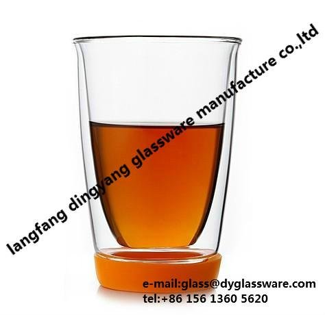 Transparent Double Wall Glass Cup