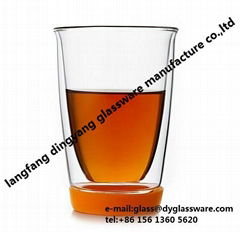 Transparent Double Wall Glass Cup