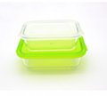 rectangular glass food container with lock lid  2