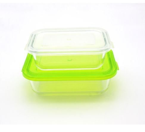 different size of glass food container with lock lid 2