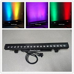 Outdoor 18x10w 4in1 rgbw led linear bar wall washer light dot control