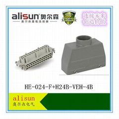 廠家直銷重載連接器矩形航空插頭HE-024