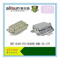 接插件重载连接器HE-048矩形航空插头