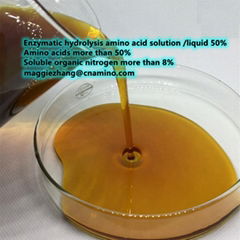 Enzymatic hydrolysis amino acids liquid 5% with organic nitrogen 8%