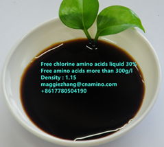 Free chlorine amino acids liquid 30% with free amino acids 300g/l