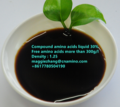 Hydrolysis compound amino acids liquid 30% with free amino acids 300g/l 