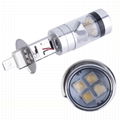 2PCS H1 100W Led Fog Lamp Bulb 6000K H3