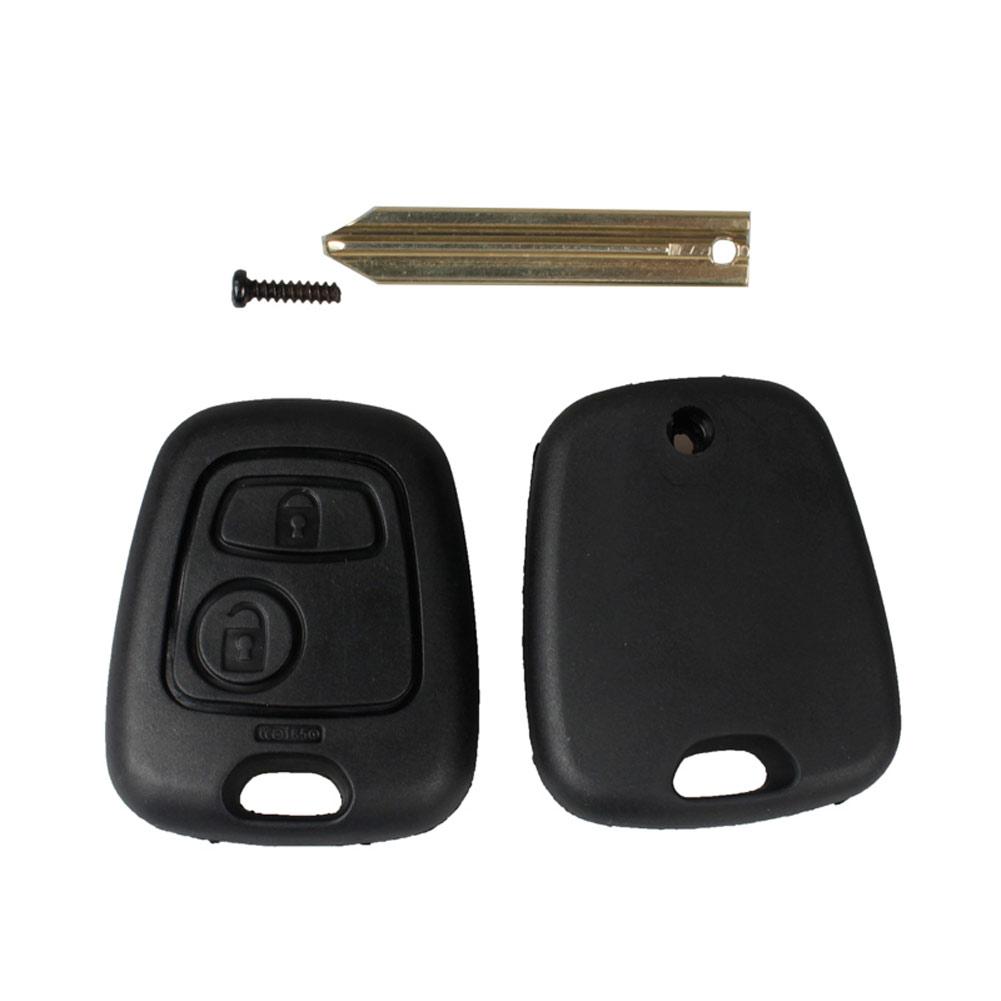 2 Button Key Shell Remote Key Fob Case For Citroen C1 C2 C3 Xsara Saxo Berlingo  2