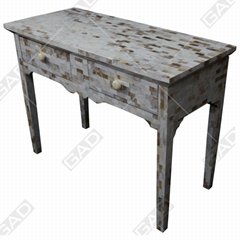 MOTHER OF PEARL CONSOLE TABLE