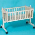 Solid Pine Wood Baby Bed Cradle Swing