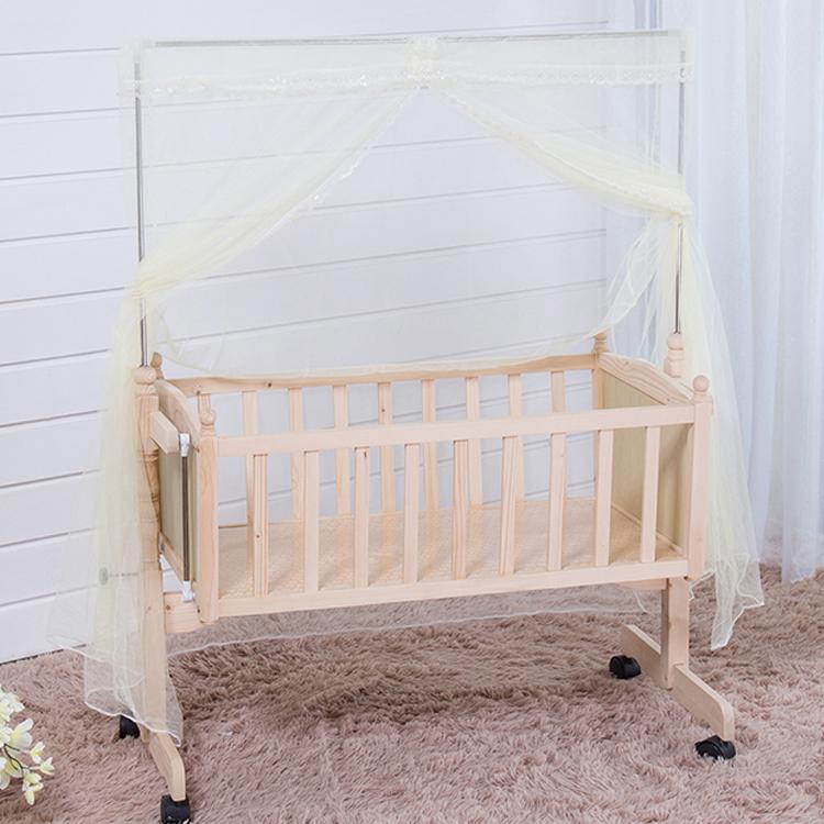 Solid Pine Wood Baby Bed Cradle Swing Cribs YB3260 Yeah Baby (China