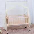 Solid Pine Wood Baby Bed Cradle Swing Cribs 3