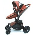 European Style Baby Pram PU Leather Baby Stroller 3 In 1 3