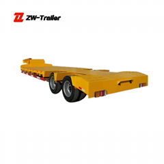 Heavy Duty 3 Axle 60Ton Hydraulic Gooseneck Low Bed Semi Trailer