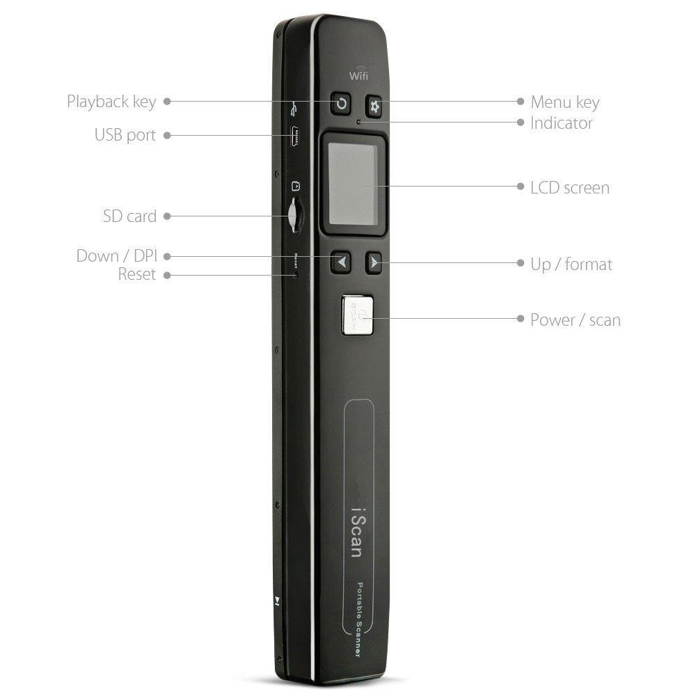 Portable scanners handy scanner for document image photos wifi supported 2