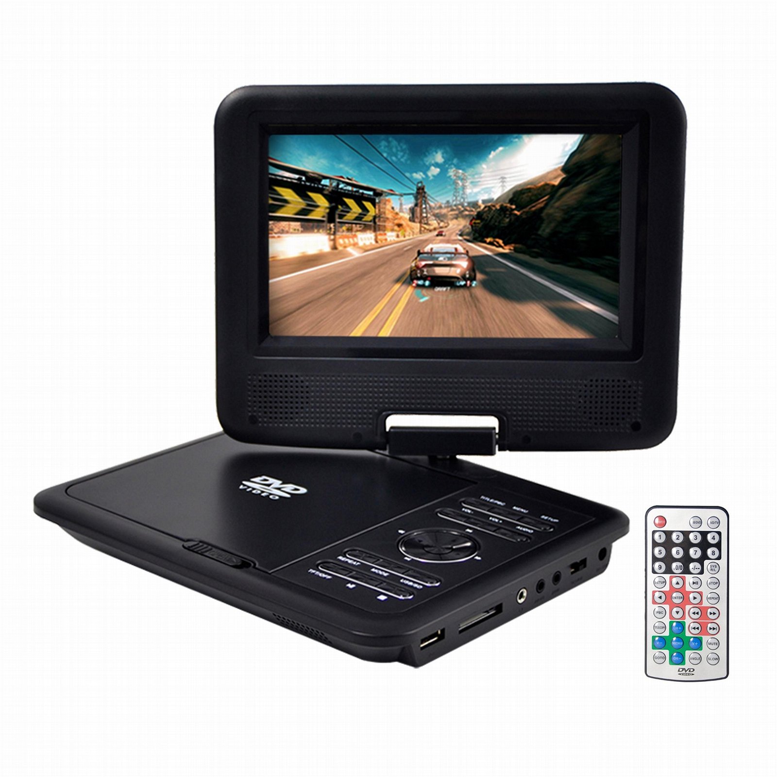 wholesale 7' portable dvd player video format 4