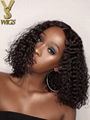 YSwigs Human Hair Wigs Brazilian Virgin Hair Lace Front Wig For Black Women 1