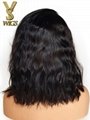 YSwigs Hot Selling Wavy Short Bob Style Human Hair Lace Front Wigs 3