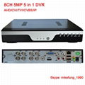 H.265 8CH 5MP Security DVR Support AHD