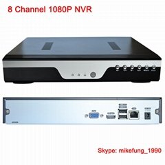 H.264 8CH 1080P NVR Support 1HDD up to 8TB