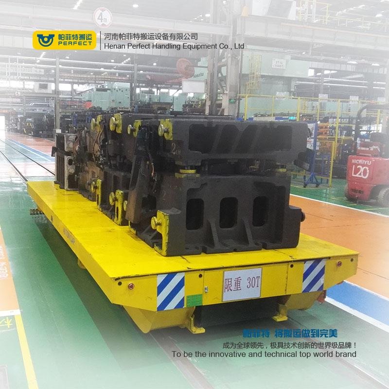 Electric Rail Transfer Cart Die Tables with Large Load 3