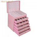 New Fashion Croco Leather Packing Storage Jewelry Box 3