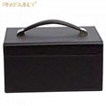 Large Jewelry Box Watch Case Earring Ring Jewelry Storage Case Leather Trinket O 4