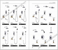 wall mounted concealed bath & shower faucet