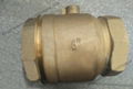 China Factory 6 inch Brass Ball Valve Full Port Flat Lever Handle