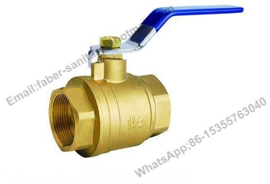 China Factory 6 inch Brass Ball Valve Full Port Flat Lever Handle 4