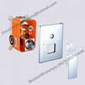 In wall concealed cold and hot shower mixer 2