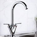 brass chrome square pull out faucet sink mixer 3